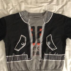 Moschino Black and Gray Sweatshirt